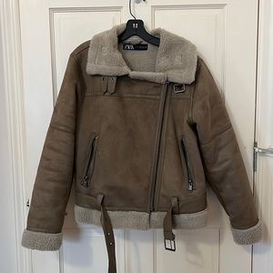 ZARA DOUBLE SIDED BELTED JACKET XL ZARA